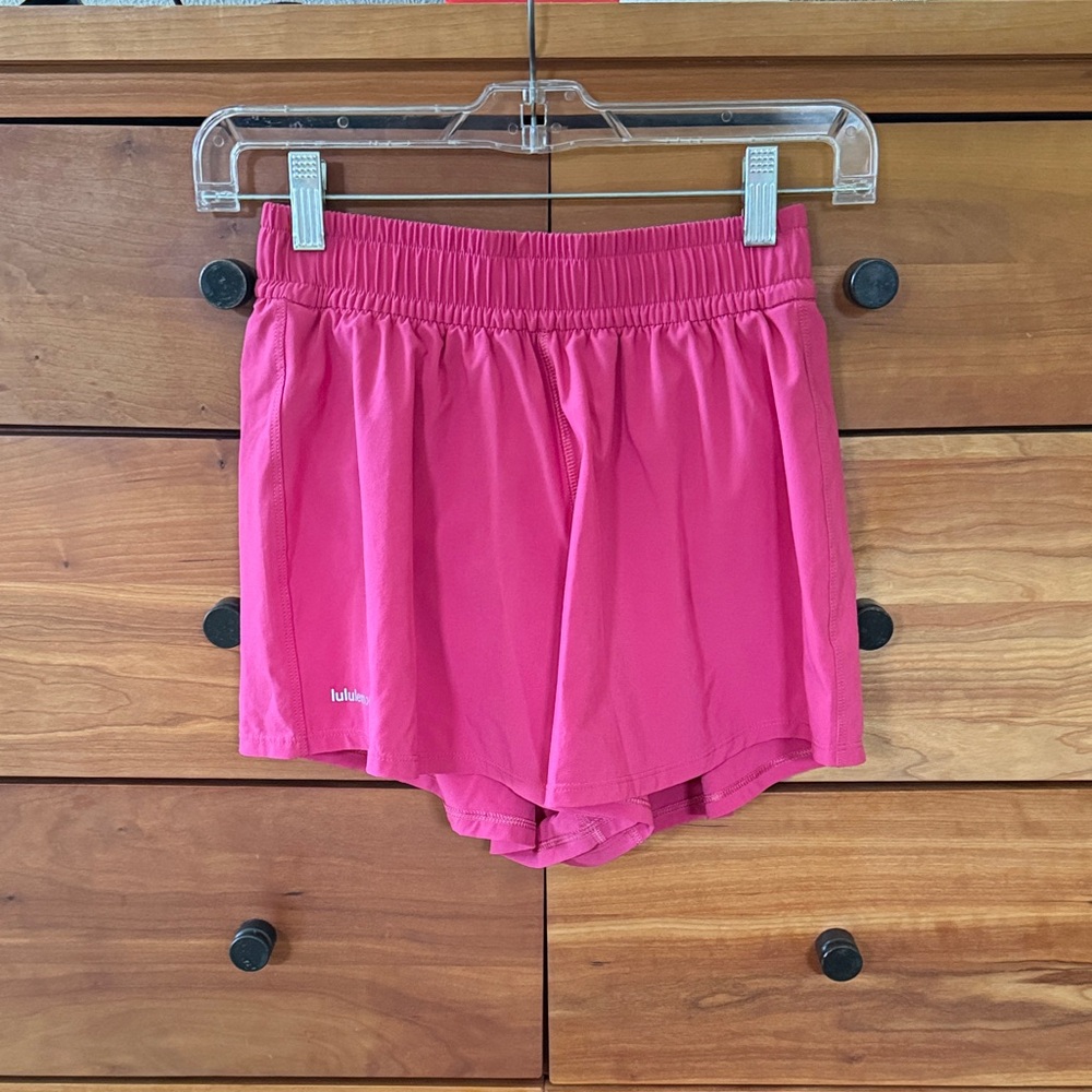 lululemon Women's Pace Crush High Rise Shorts in Raspberry Coulis Size XXS